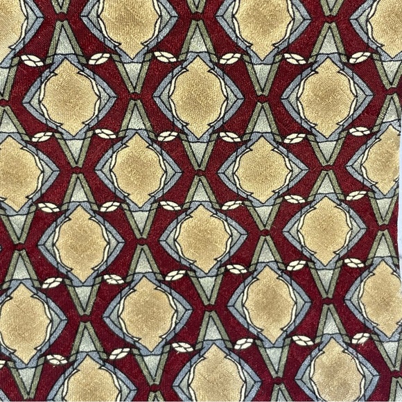 Artisphere Charles Vinson "Nucleus" Maroon Bronze 100% Silk Tie Made in the USA - Picture 5 of 9